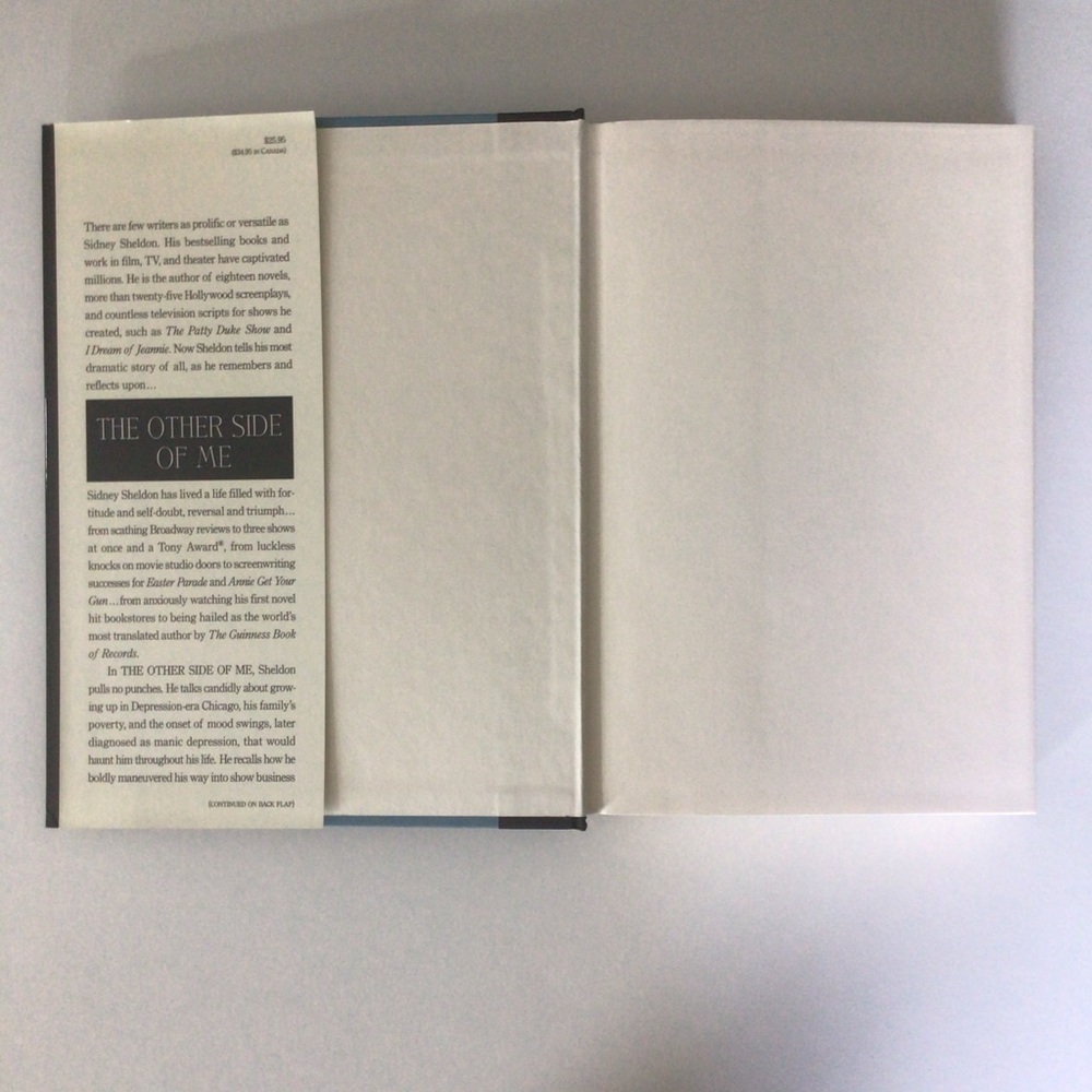 The Other Side of Me by Sidney Sheldon Hardcover Book - Picture 4 of 10